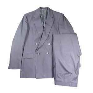 Henry Grethel Suit Mens Navy Blue Double Breasted Jacket Pants Set Dillards